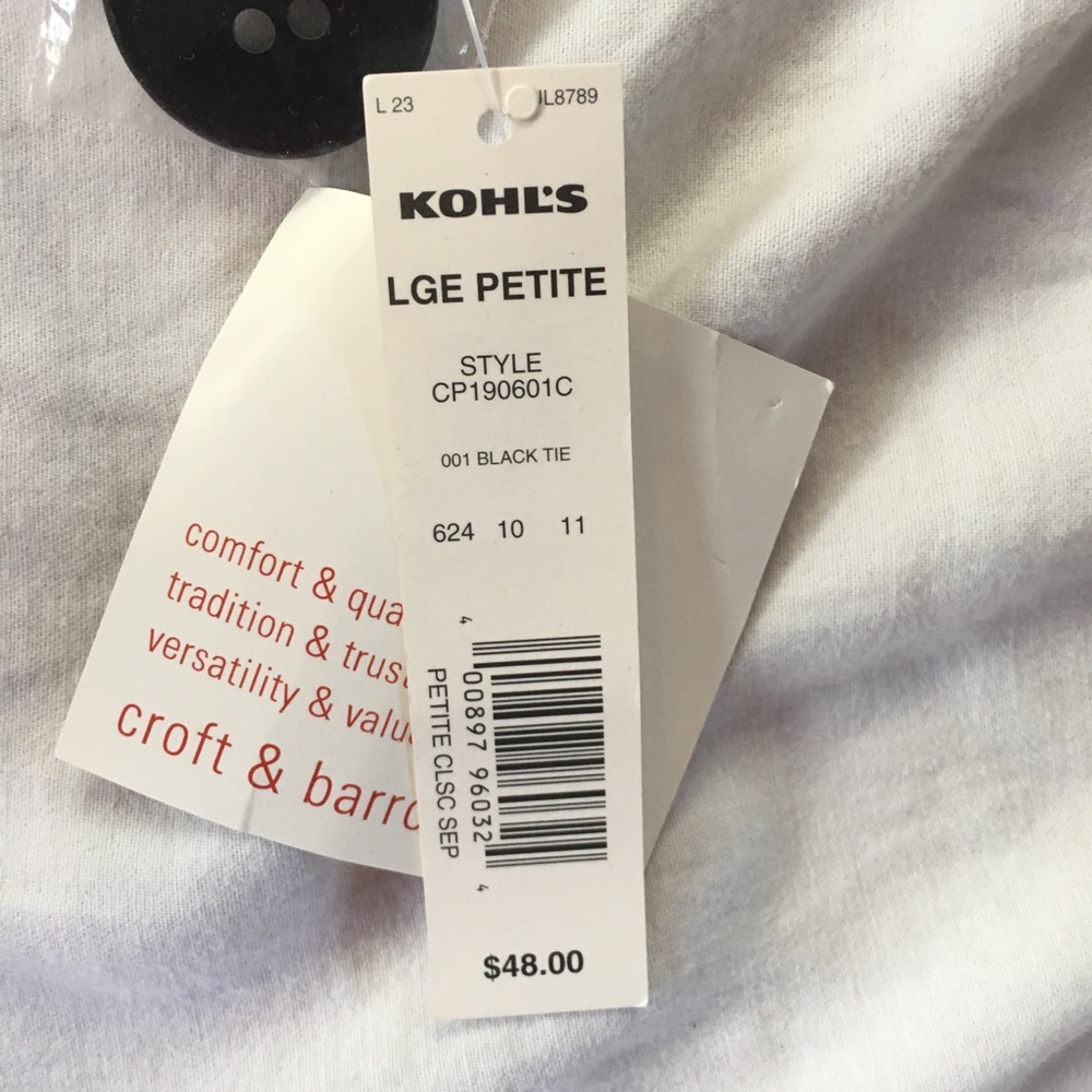 Croft & Barrow petite large top blazer jacket NWT - Picture 3 of 8